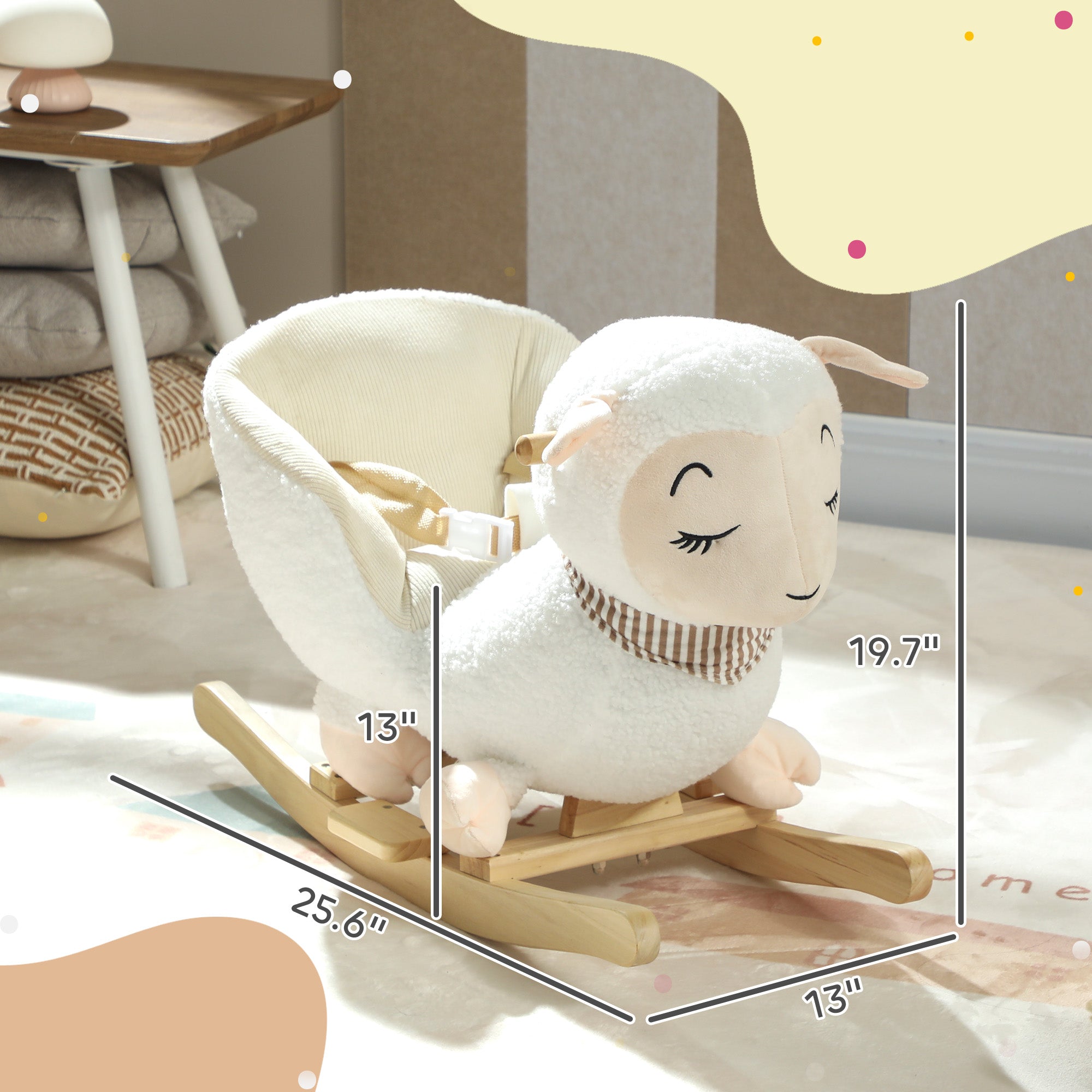 Musical Sheep Rocking Horse – Baby Rocker 18–36 Months