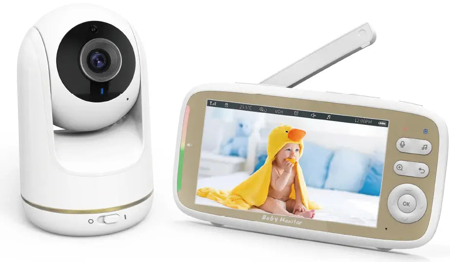 LumiGuard™ Pro 5” Smart Baby Monitor