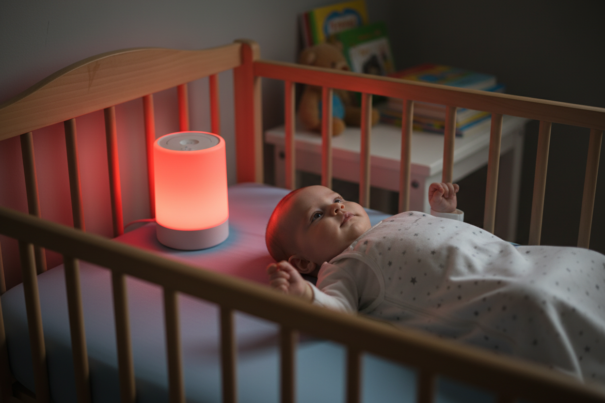 Calm Baby in Crib