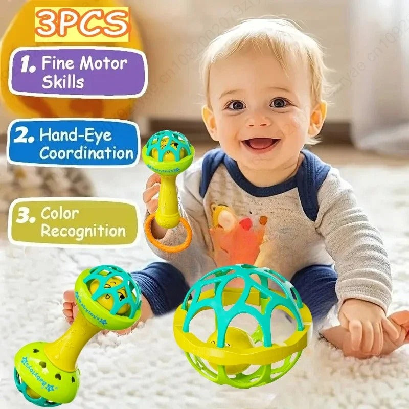 Baby Rattle 3-Peice set