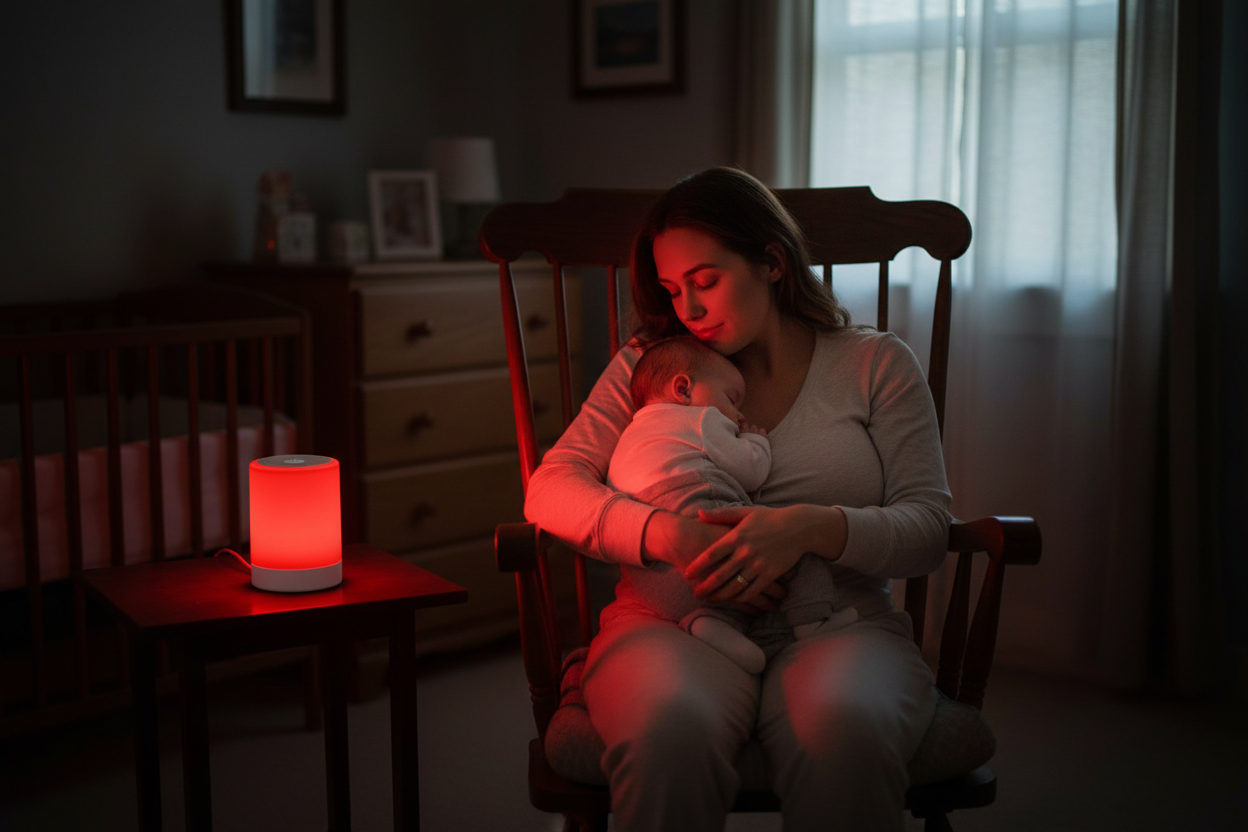 Mother and Baby Nighttime Feeding