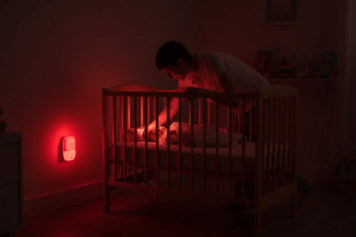 Nighttime parent moment